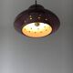 Doria Leuchten Germany Mid Century hanging lamp purple glass space age, 197