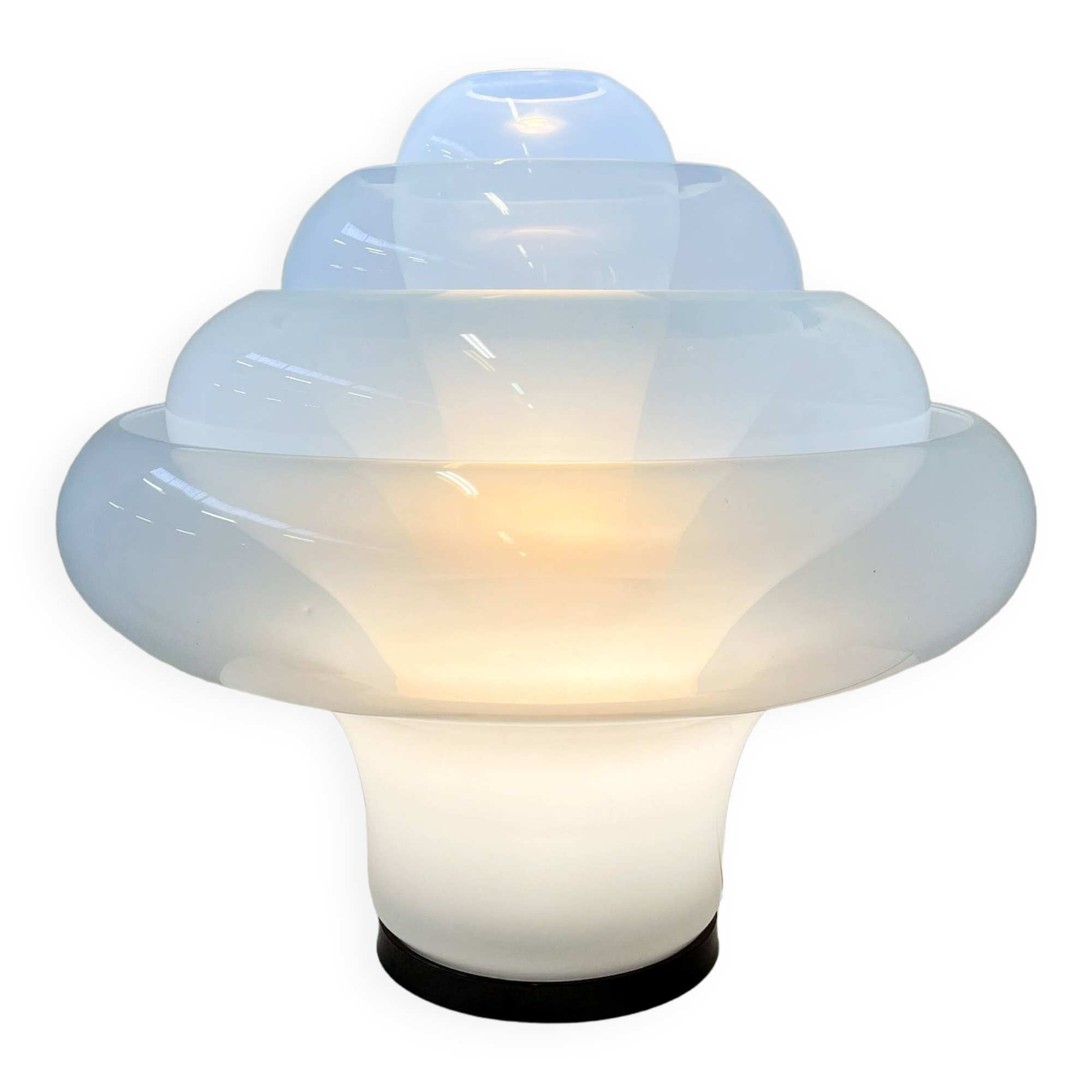 'Lotus' table lamp by Carlo Nason for Mazegga, Italy, 1960s