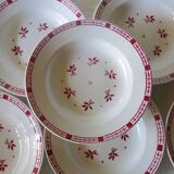 6 soup plates from Digoin Sarreguemines model “Dominique”