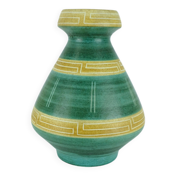 vase de sol mid-century modèle 680-40 de Bay Keramik décor géométrique