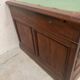 Bureau plat a caisson de style Napoléon III en acajou XIX siècle