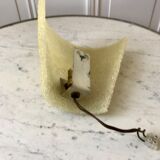 Applique murale en plexi jaune et métal doré années 60-70