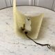 Wall lamp in yellow plexi and golden metal 60s-70s