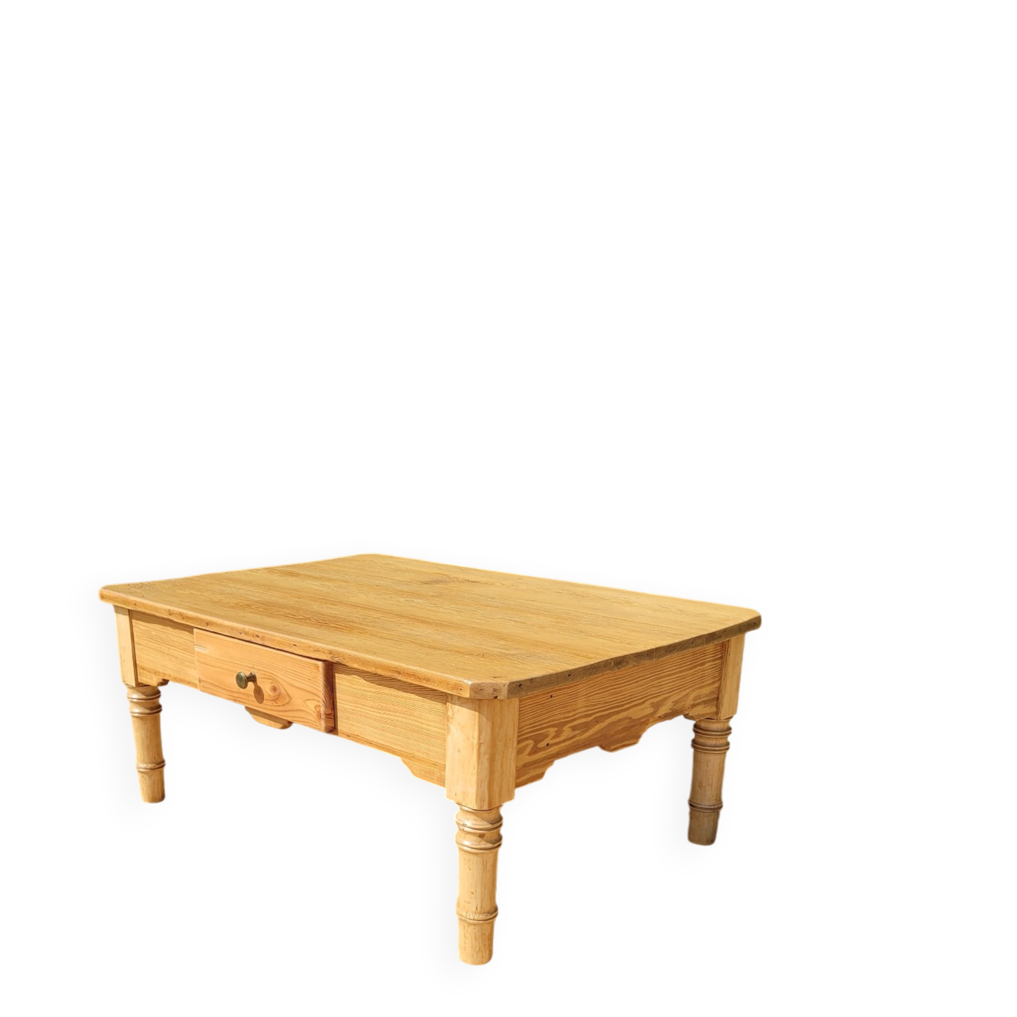 Wooden coffee table - refurbished - unique piece