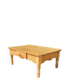 Wooden coffee table - refurbished - unique piece