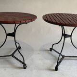 Set of 2 round garden tables