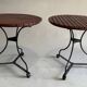 Lot de 2 tables rondes de jardin