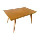 Oak table with compass feet