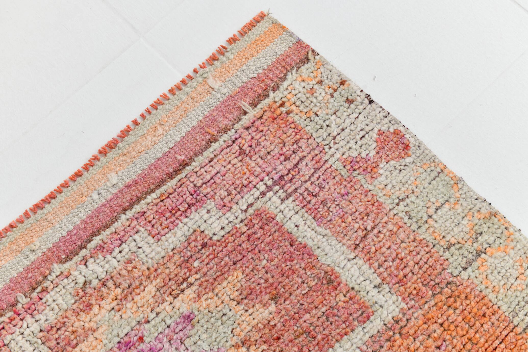 Tapis turc pastel doux, 91 x 313 cm