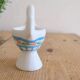 Bird-shaped ceramic egg cup – unique piece – collector – probably