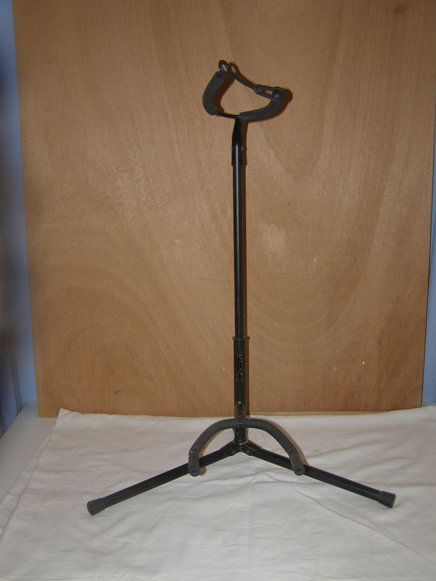 6-string folk guitar "Jervis" with stand support