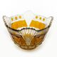 Mid-century modern fruit bowl, crystal, Poland, 1970s