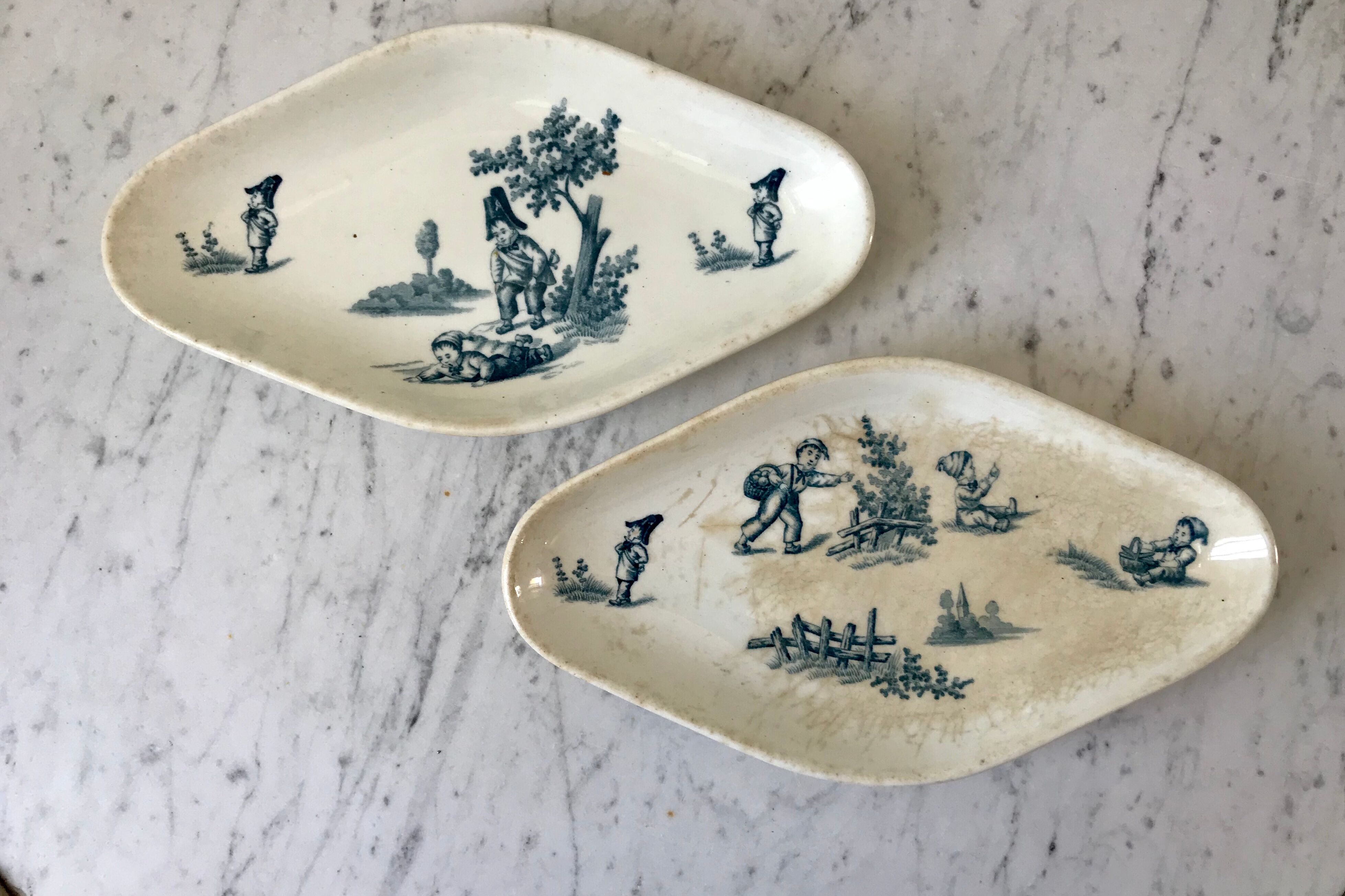 Duo of raviers Terre de Fer model "Garde champêtre" late nineteenth
