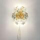 Pair of faceted crystal wall lights / sconces by Kinkeldey, Germany, 1970s