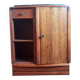 Vintage solid wood bedside table/wooden storage unit