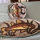 Fish service Vallauris dish + 12 plates