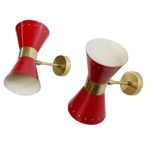 Pair of appliques in the style of Italian creations of the 50s
