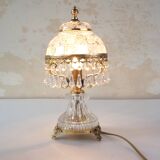Lampe en cristal à pampilles