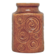 vintage brown fossil West Germany vase by Scheurich