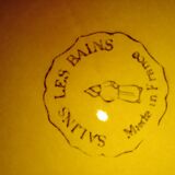 Six slurry dessert plates