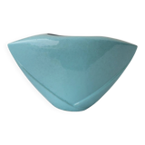Triangular ceramic vase
