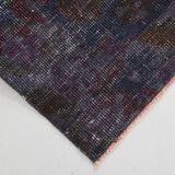 4x7 Burgundy & Blue Oriental Classic Turkish Vintage Rug, 136x230Cm