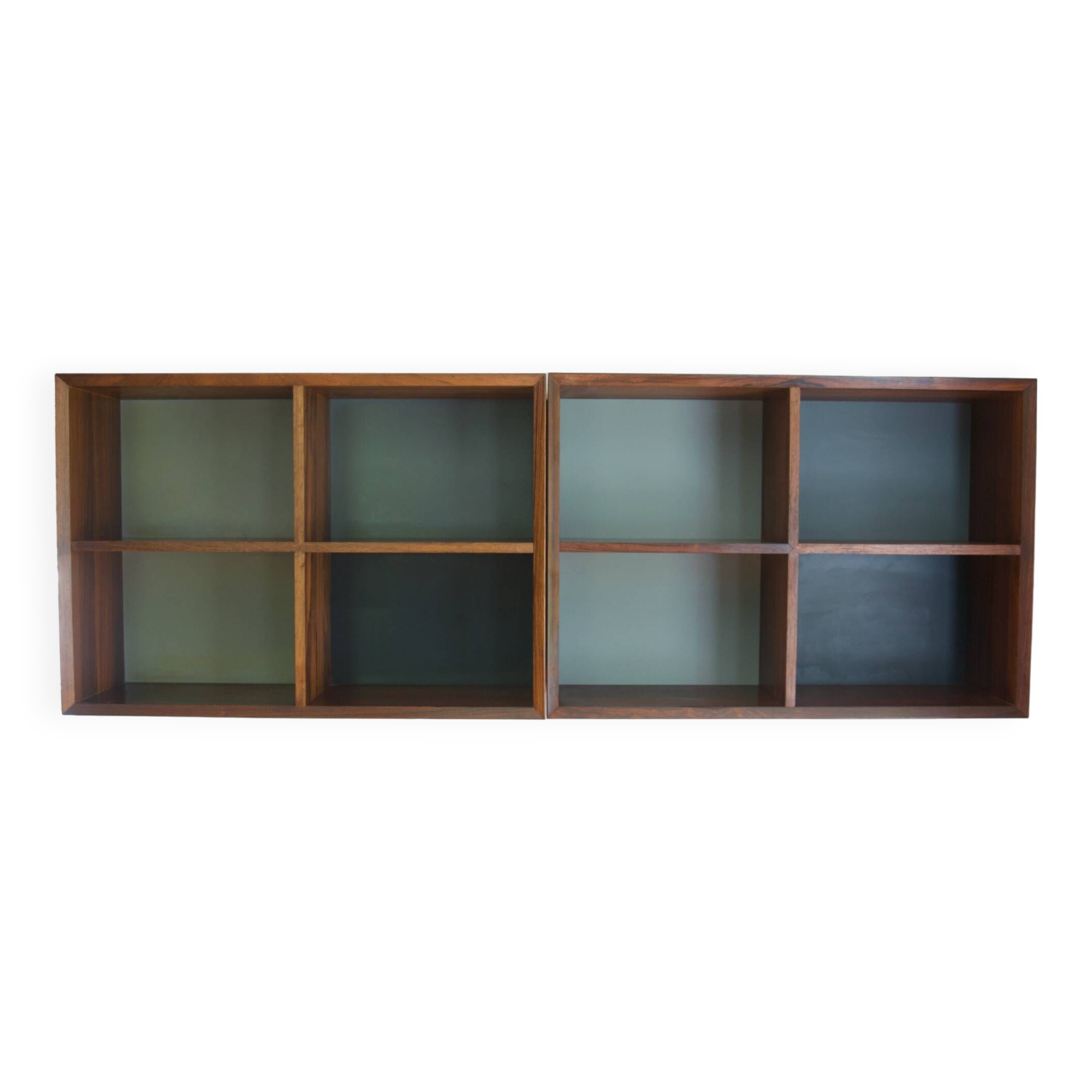 Vintage Danish Rosewood Wall Cabinets by Poul Cadovius, 1969