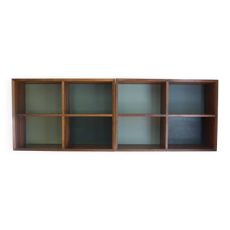 Vintage Danish Rosewood Wall Cabinets by Poul Cadovius, 1969