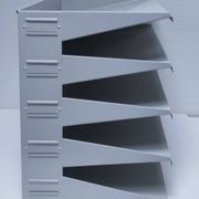 Industrial lacquered metal shelf, 1990s design