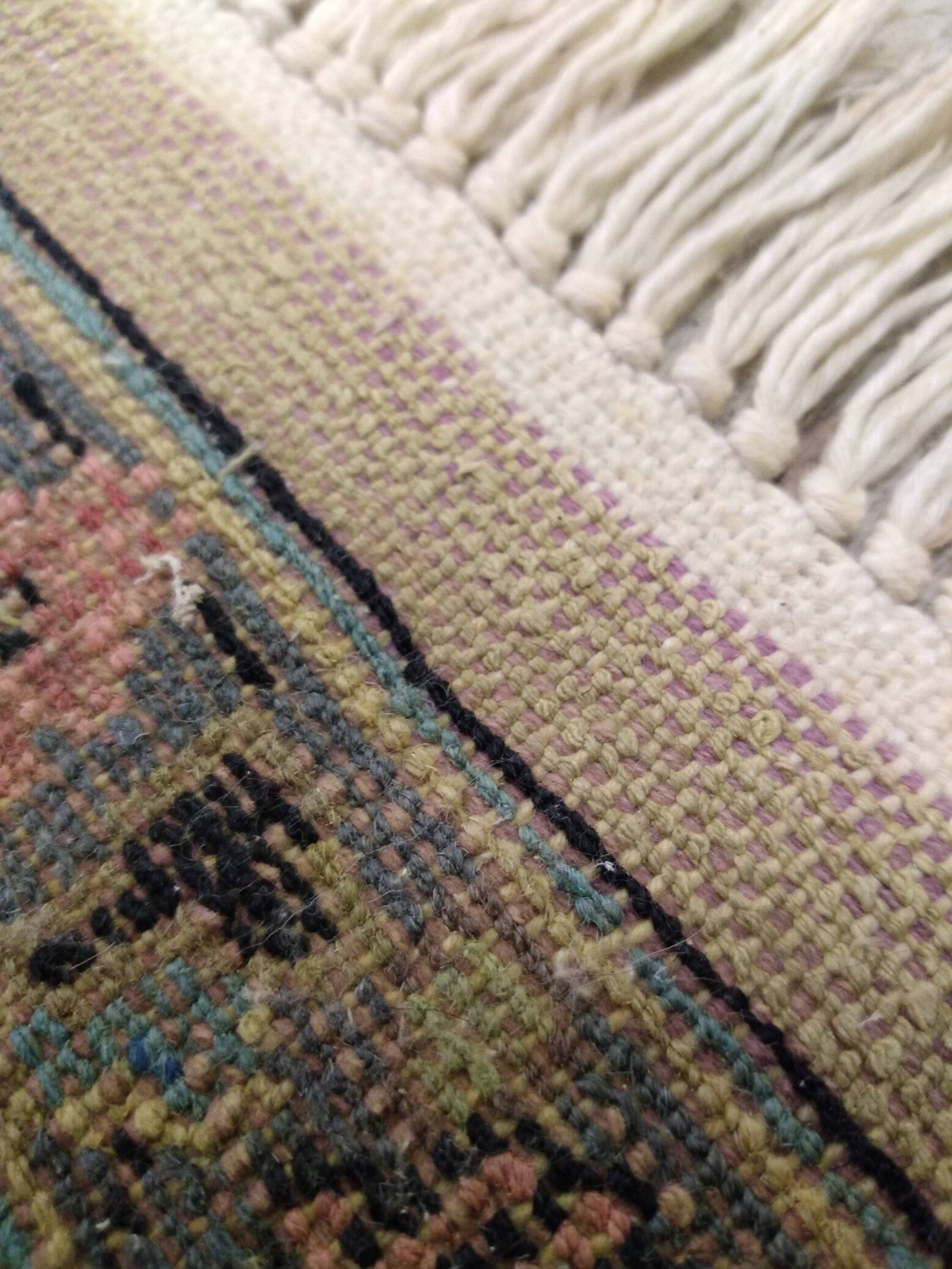 Persian wool and silk rug