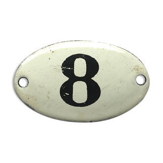 Enamelplate number 8