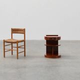 Table de chevet ou armoire en bois de Michel Dufet de style Art Déco, France vers 1800.