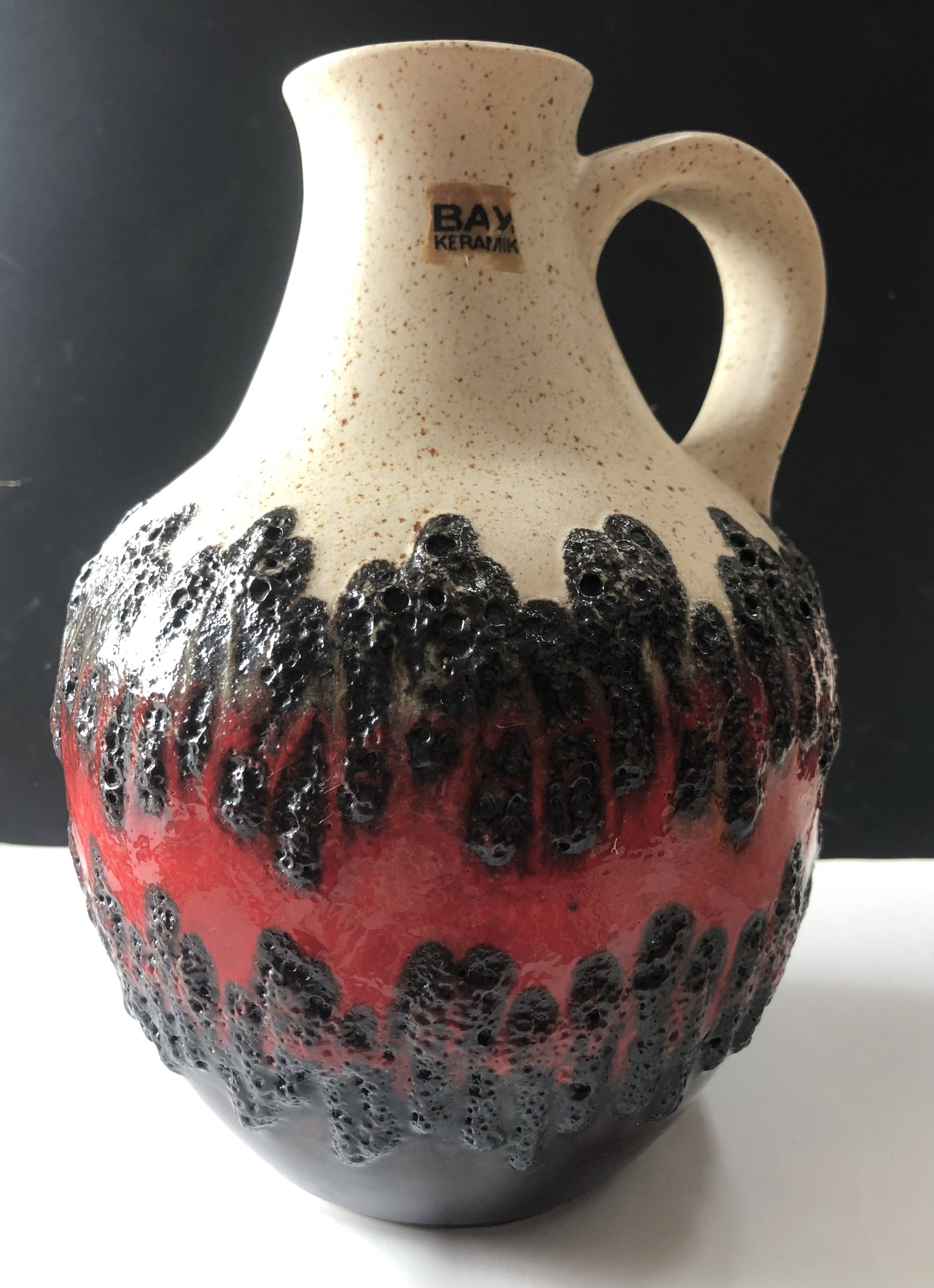 Vase fatlava Bay Keramik West Germany