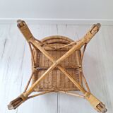 Vintage children's rattan chair