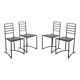 Set of 4 postmodern dining chairs