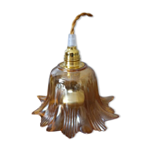 baladeuse suspension nomade vert ambré fleur vintage cordon torsadé or
