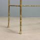 Vintage brass coffee tables in bamboo shape, 1960s design.