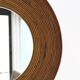 Italian rattan bamboo wall mirror, 1960s, 65 cm