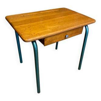 MULLCA MCA 321 School Desk by Jacques Hitier Metal Tube Legs & Wood