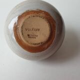 Single-flower vase signed Voldemar Volkoff Vallauris