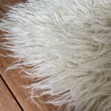 2 vintage flokati carpets