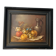 Still life oil painting on wood, signed A. Munding, black frame