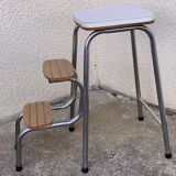 Formica stepladder stool 1970