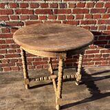 Small round oak table