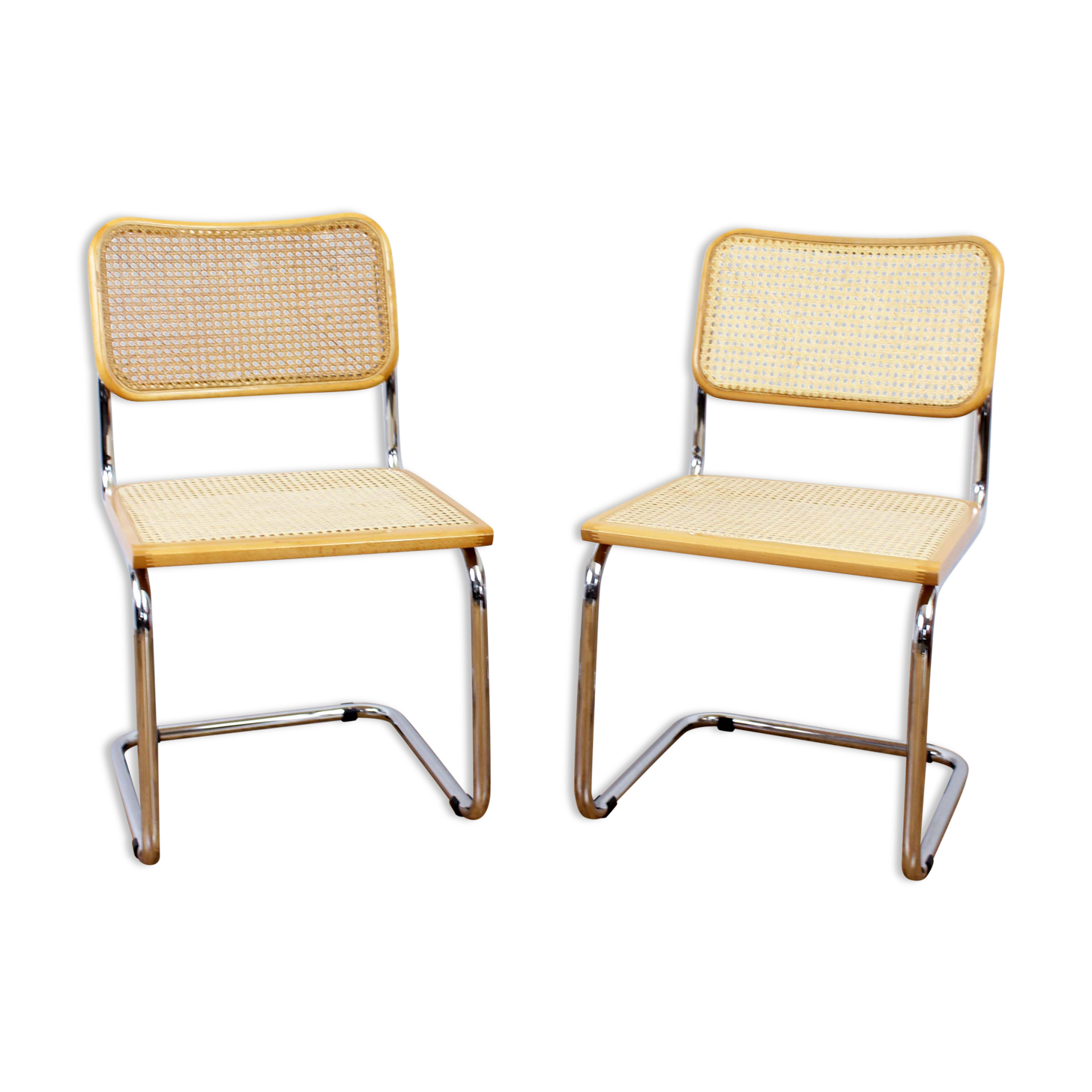 Pair of chairs Marcel Breuer B32 cesca model