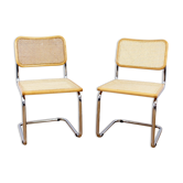 Paire de chaises Marcel Breuer B32 modèle cesca