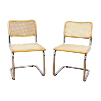 Paire de chaises Marcel Breuer B32 modèle cesca