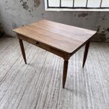 1950s walnut bistro farmhouse table