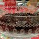 8 Antique Engraved Crystal Champagne Glasses 250517