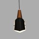 Danish Modern Copper / black  design lamp - 1960s Style